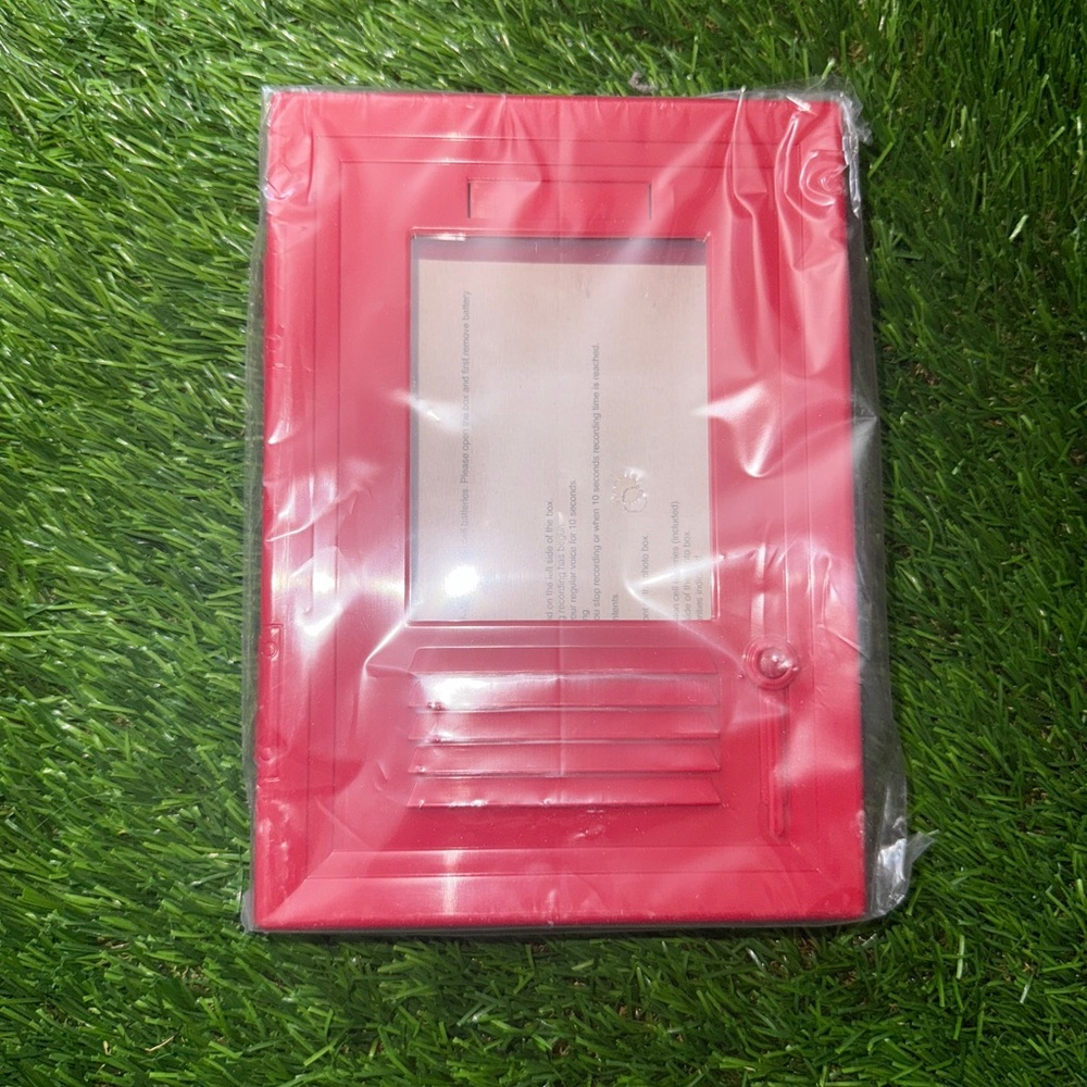 Red Locker-Style Photo Frame
